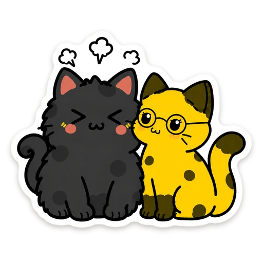 Pip & Dot sticker