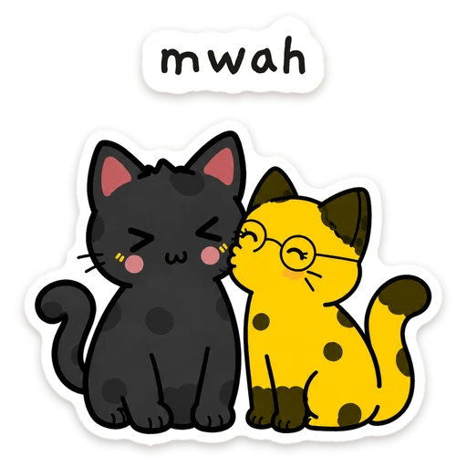 Pip & Dot: mwah